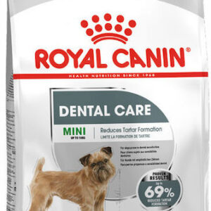 Royal Canin Dental Care Mini 3kg Ξηρά Τροφή χωρίς Γλουτένη για Ενήλικους Σκύλους Μικρόσωμων Φυλών με Πουλερικά