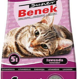 Certech Super Benek Compact Άμμος Γάτας Μπετονίτης με Άρωμα Λεβάντα 5lt