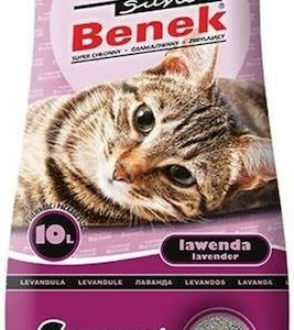 Certech Super Benek Compact Lavender Άμμος Γάτας Μπετονίτης με Άρωμα Λεβάντα 10lt