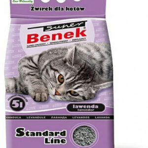 Certech Super Benek Standard Άμμος Γάτας Μπετονίτης με Άρωμα Λεβάντα 5lt