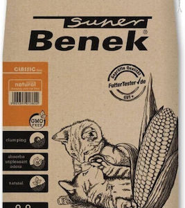 Certech Super Benek Corn Cat Φυτική Άμμος Γάτας χωρίς Άρωμα 14lt