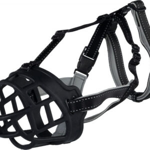 Trixie Flex Φίμωτρο Σκύλου Σιλικόνης/ Nylon/ Νεοπρενίου Μαύρο XLarge