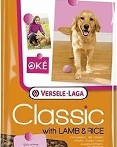 Versele Laga Classic 20kg Ξηρά Τροφή Σκύλων χωρίς Γλουτένη με Ρύζι και Αρνί