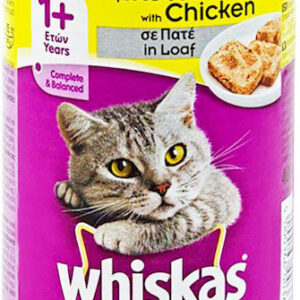 Whiskas Κονσέρβα Υγρή Τροφή για Ενήλικες Γάτες σε Κονσέρβα με Κοτόπουλο 400gr 6142