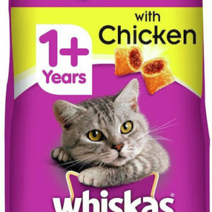 Whiskas 1+ Ξηρά Τροφή χωρίς Γλουτένη για Ενήλικες Γάτες με Ευαίσθητο Ουροποιητικό με Κοτόπουλο 7kg