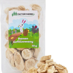 Factory Herbs Freeze-dried Banana Treat Rodents Rabbits 30g