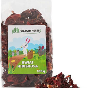 Factory Herbs Hibiscus Flower Treat Rodents Rabbits 100g