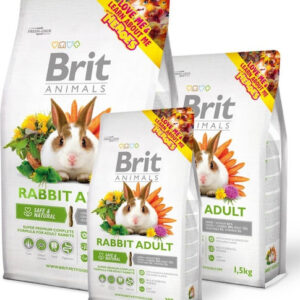 Brit Animals 3kg Ξηρά Τροφή για Ενήλικους Σκύλους με Κουνέλι και Λαγό