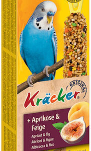 Vitakraft Apricot & Fig Budgie Κράκερ Στικ Πουλιά Βερίκοκο Σύκο 2 Στικς