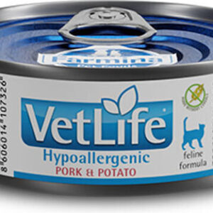Farmina Hypoallergenic Υγρή Τροφή για Ενήλικες Γάτες σε Κονσέρβα με Πατάτες και Χοιρινό χωρίς Γλουτένη 85gr 22.01.070