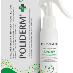 Jm Sante Poliderm Care Spray Dandruff-prone Inflamed Dermatosis-affected Skin Dogs Cats – 100 Ml