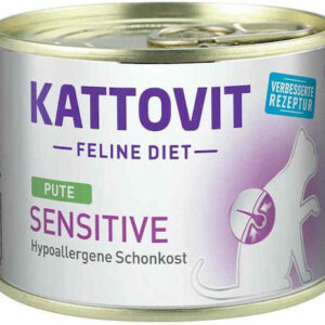 Kattovit Feline Diet Sensitive Υγρή Τροφή για Ενήλικες Γάτες σε Φακελάκι με Γαλοπούλα χωρίς Γλουτένη 185gr 34-134