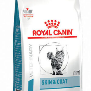Royal Canin Veterinary Diet Feline Skin Coat Ξηρά Τροφή χωρίς Γλουτένη για Ενήλικες Στειρωμένες Γάτες με Πουλερικά 1.5kg