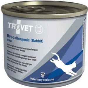 Trovet Hypoallergenic RRD Υγρή Τροφή για Ενήλικες Γάτες σε Κονσέρβα με Κουνέλι χωρίς Γλουτένη 12x200gr 300897