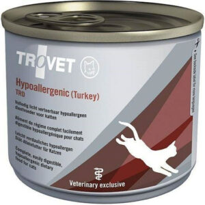 Trovet Hypoallergenic TRD Υγρή Τροφή για Γάτες σε Κονσέρβα με Γαλοπούλα χωρίς Γλουτένη 200gr 300898