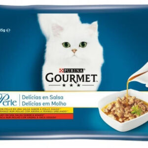 Purina Gourmet Perle Υγρή Τροφή για Γάτες σε Φακελάκι με Κοτόπουλο και Βοδινό 85gr